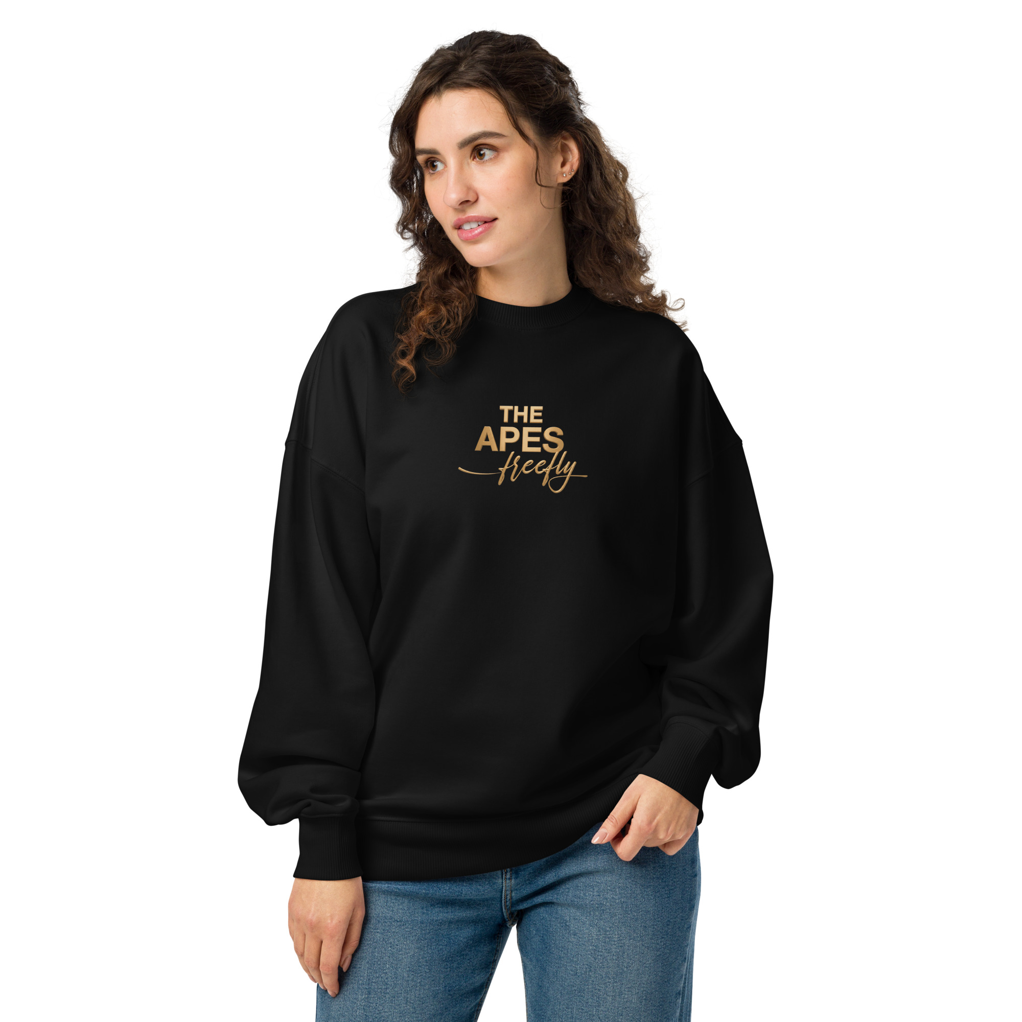 Unisex organic oversized sweatshirt - Imagen 4