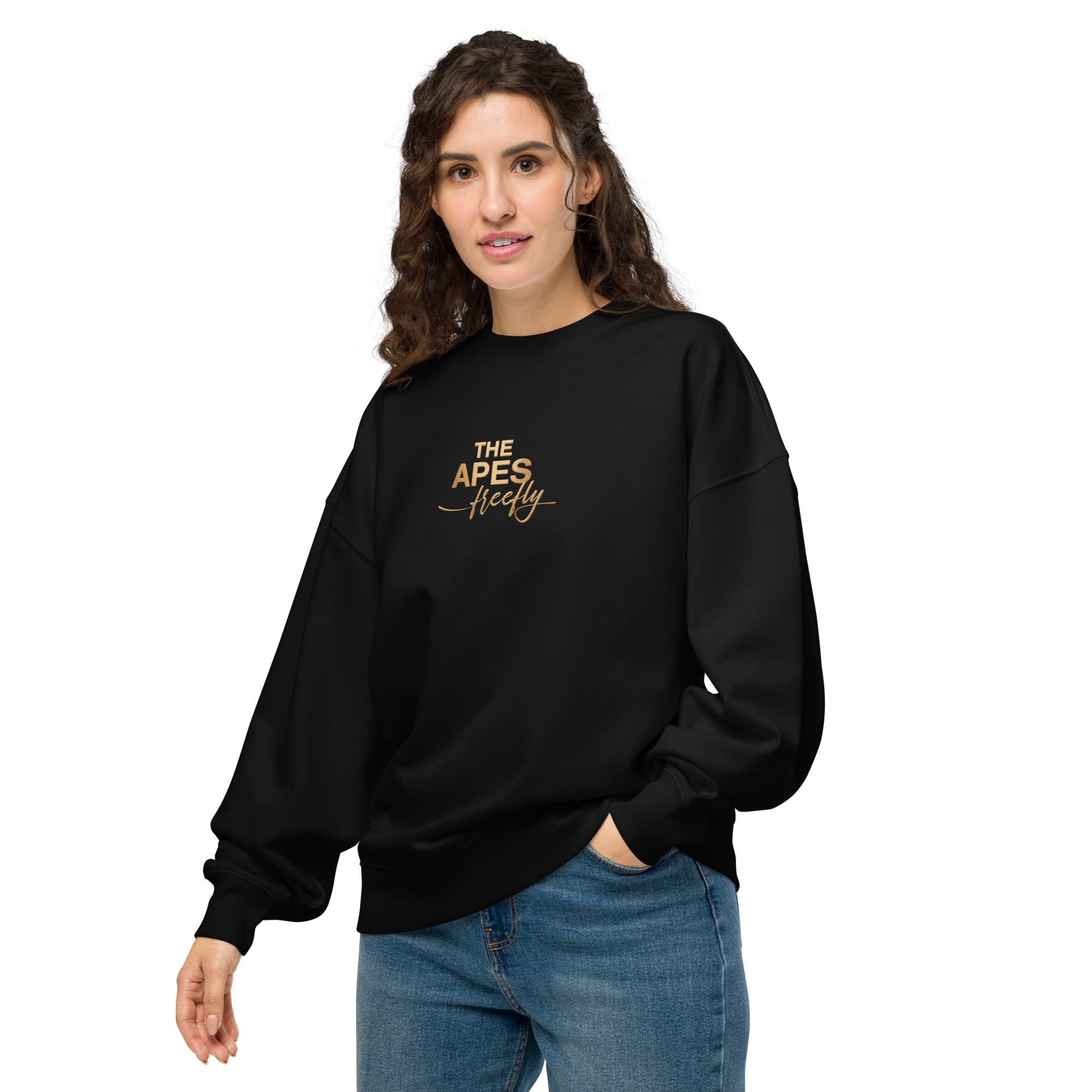 Unisex organic oversized sweatshirt - Imagen 5